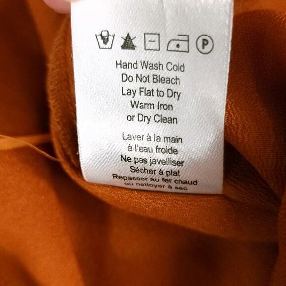 Heartloom Satin Wide Leg Pants Tie Waist - Picture 11 of 13